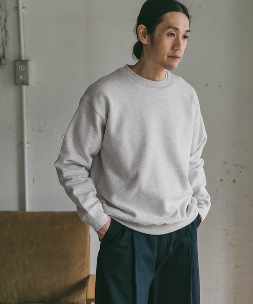 URBAN RESEARCH DOORS（アーバンリサーチドアーズ）の「裏起毛クルーネックプルオーバースウェット（スウェット・メンズ・ブラック/ブルー/モカ/ホワイト系その他・40/38）」の11枚目の写真