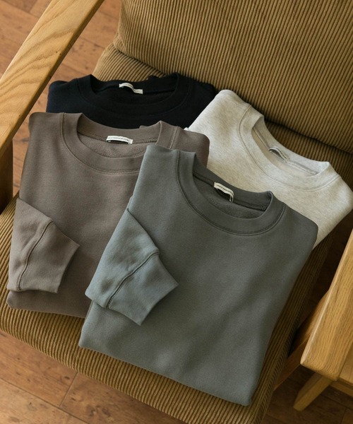 URBAN RESEARCH DOORS（アーバンリサーチドアーズ）の「裏起毛クルーネックプルオーバースウェット（スウェット・メンズ・ブラック/ブルー/モカ/ホワイト系その他・40/38）」の5枚目の写真