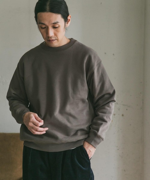 URBAN RESEARCH DOORS（アーバンリサーチドアーズ）の「裏起毛クルーネックプルオーバースウェット（スウェット・メンズ・ブラック/ブルー/モカ/ホワイト系その他・40/38）」の20枚目の写真