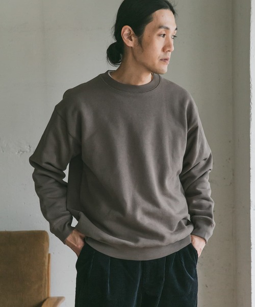 URBAN RESEARCH DOORS（アーバンリサーチドアーズ）の「裏起毛クルーネックプルオーバースウェット（スウェット・メンズ・ブラック/ブルー/モカ/ホワイト系その他・40/38）」の21枚目の写真