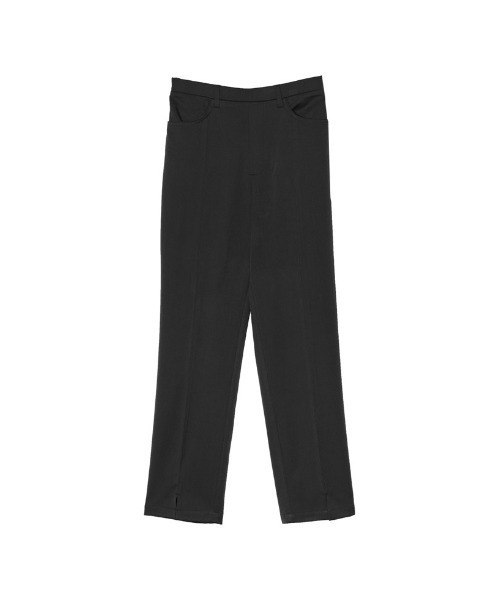 Re:EDIT（リエディ）の「[低身長サイズ有][保湿]潤って暖かい裏微起毛リサイクルセンタースリットテーパードパンツ（その他パンツ・レディース・アイボリー/ラベンダー/ブラック/ブルー/ピンク/グリーン/ブラウン・AS/LARGE/AL/MEDIUM/SMALL/AM）」の9枚目の写真