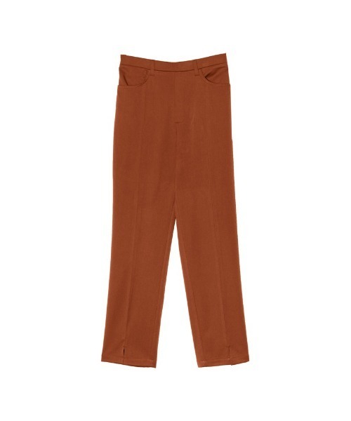 Re:EDIT（リエディ）の「[低身長サイズ有][保湿]潤って暖かい裏微起毛リサイクルセンタースリットテーパードパンツ（その他パンツ・レディース・アイボリー/ラベンダー/ブラック/ブルー/ピンク/グリーン/ブラウン・AS/LARGE/AL/MEDIUM/SMALL/AM）」の12枚目の写真