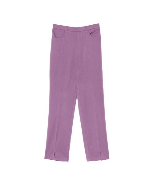 Re:EDIT（リエディ）の「[低身長サイズ有][保湿]潤って暖かい裏微起毛リサイクルセンタースリットテーパードパンツ（その他パンツ・レディース・アイボリー/ラベンダー/ブラック/ブルー/ピンク/グリーン/ブラウン・AS/LARGE/AL/MEDIUM/SMALL/AM）」の14枚目の写真