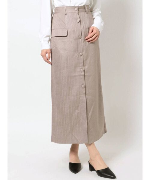 jouetie(ジュエティ)の「ジャケットライクスカート(スカート・レディース・ブラック/ベージュ/ピンク/ブルー・MEDIUM)」の1枚目の写真