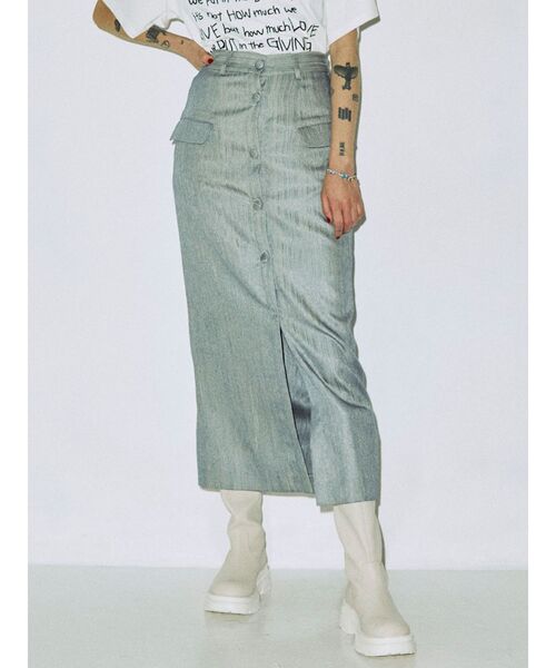 jouetie(ジュエティ)の「ジャケットライクスカート(スカート・レディース・ブラック/ベージュ/ピンク/ブルー・MEDIUM)」の3枚目の写真