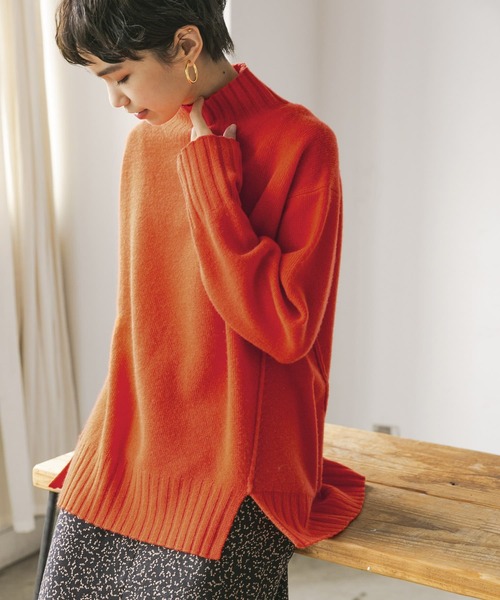 THE ROW ニット セーター オレンジ系 ウール カシミヤ混 XS THE ROW ニット セーター オレンジ系 ウール カシミヤ混 XS