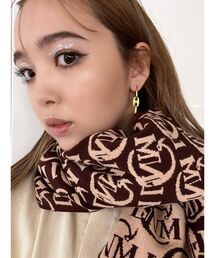 CALNAMUR | CLNMリバーシブルジャガードビッグマフラー(マフラー)