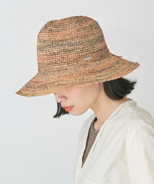 HA1282 OVERRIDE RAFFIA クロシェット MANISH 帽子（☆新