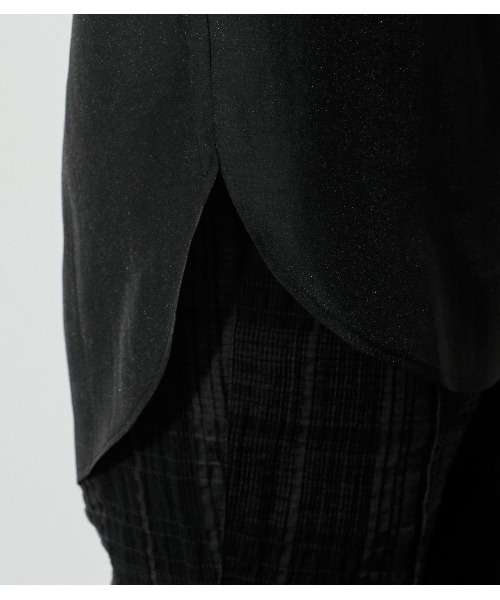 BANDNECKSHEERSHIRT/バンドネックシアーシャツ
