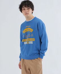 【SHIPS any別注】LA FAST FOOD: フードプリント スウェット◇