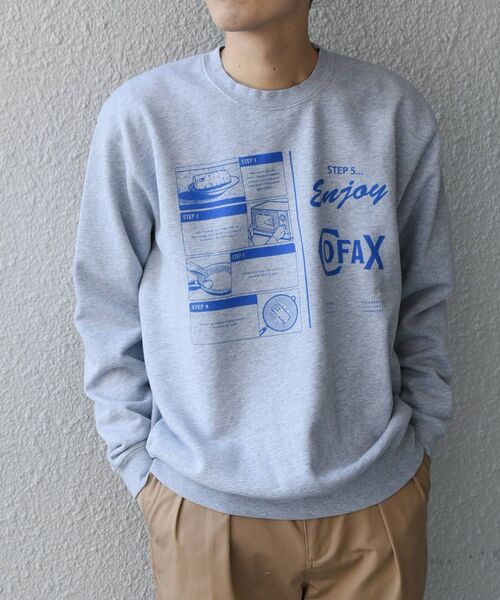 SHIPS any(シップス エニィ)の「【SHIPS any別注】LA FAST FOOD: フードプリント スウェット◇(スウェット・メンズ・ブラック/グレー/ロイヤルブルー/ピンク・MEDIUM/LARGE/X-LARGE)」の22枚目の写真