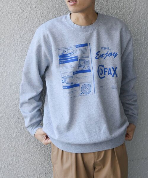 SHIPS any(シップス エニィ)の「【SHIPS any別注】LA FAST FOOD: フードプリント スウェット◇(スウェット・メンズ・ブラック/グレー/ロイヤルブルー/ピンク・MEDIUM/LARGE/X-LARGE)」の21枚目の写真