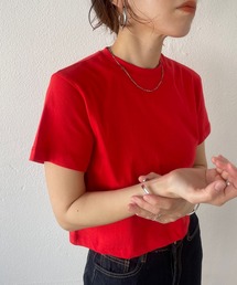 wee9s | daily daily compact tee / デイリーデイリークロップド丈コンパクトティー(Tシャツ/カットソー)