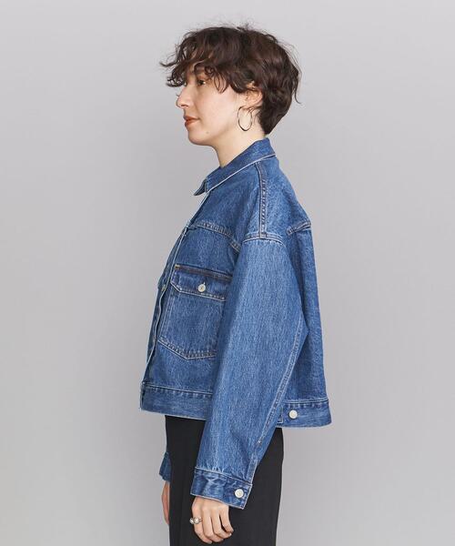 BEAUTY&YOUTH UNITED ARROWS（ビューティーアンドユースユナイテッドアローズ）の「BY コットンデニム ショートジャケット -ウォッシャブル-（デニムジャケット・レディース・ライトブルー/コバルトブルー・S/M）」の12枚目の写真