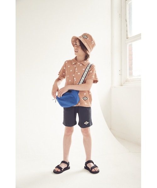 Wynken(ウィンケン)の「Wynken / ワンポイント ワッフルハーフパンツ(その他パンツ・キッズ・ダークグレー・4Y/8Y/6Y/10Y/2Y/12Y)」の4枚目の写真