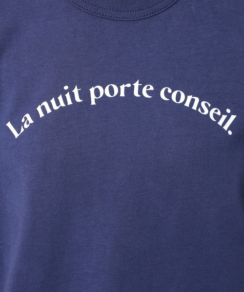 SOMETHING（サムシング）の「SOMETHING/サムシング フレンチメッセージ半袖Tシャツ（Tシャツ/カットソー・レディース・ネイビー/レッド/ベージュ・MEDIUM/LARGE）」の18枚目の写真