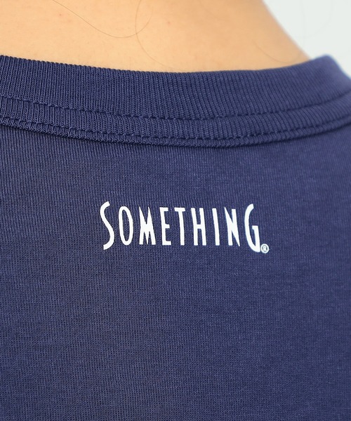 SOMETHING（サムシング）の「SOMETHING/サムシング フレンチメッセージ半袖Tシャツ（Tシャツ/カットソー・レディース・ネイビー/レッド/ベージュ・MEDIUM/LARGE）」の19枚目の写真