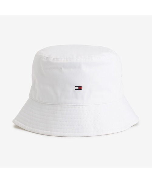 TOMMY HILFIGER(トミーヒルフィガー)の「フラッグバケットハット(ハット・レディース・ホワイト/ネイビー・FREE)」の4枚目の写真