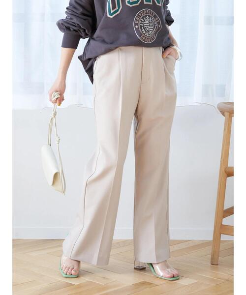 earth music&ecology（アースミュージックアンドエコロジー）の「バックスリットカラーワイドパンツ（その他パンツ・レディース・ブラック/イエロー/ライトグリーン/グレイッシュベージュ・S/M）」の12枚目の写真