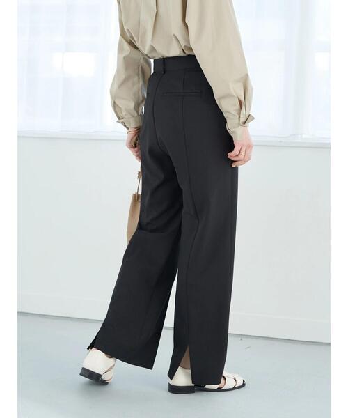 earth music&ecology（アースミュージックアンドエコロジー）の「バックスリットカラーワイドパンツ（その他パンツ・レディース・ブラック/イエロー/ライトグリーン/グレイッシュベージュ・S/M）」の8枚目の写真