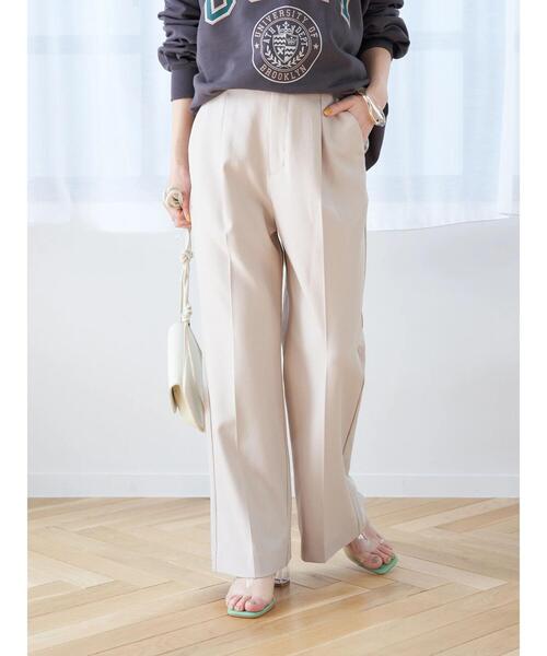 earth music&ecology（アースミュージックアンドエコロジー）の「バックスリットカラーワイドパンツ（その他パンツ・レディース・ブラック/イエロー/ライトグリーン/グレイッシュベージュ・S/M）」の15枚目の写真