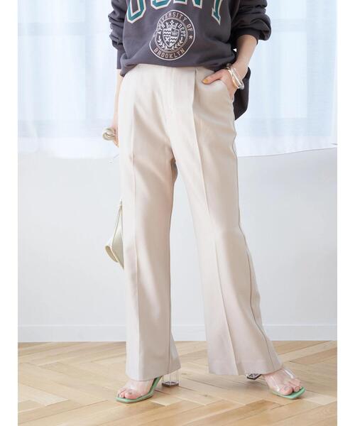 earth music&ecology（アースミュージックアンドエコロジー）の「バックスリットカラーワイドパンツ（その他パンツ・レディース・ブラック/イエロー/ライトグリーン/グレイッシュベージュ・S/M）」の16枚目の写真