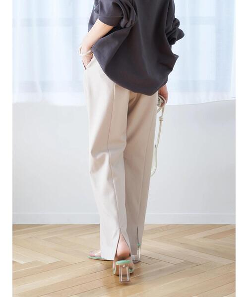 earth music&ecology（アースミュージックアンドエコロジー）の「バックスリットカラーワイドパンツ（その他パンツ・レディース・ブラック/イエロー/ライトグリーン/グレイッシュベージュ・S/M）」の17枚目の写真