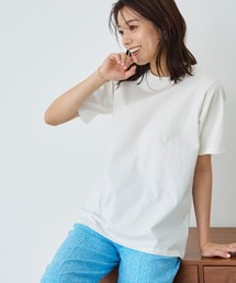 シルケットコットンTシャツ クルーネック