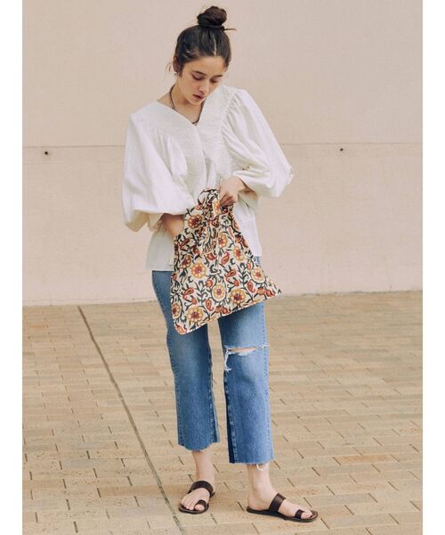 Ungrid（アングリッド）の「エスニックプリントショルダーBAG（ショルダーバッグ・レディース・グリーン系その他/ベージュ・FREE）」の5枚目の写真