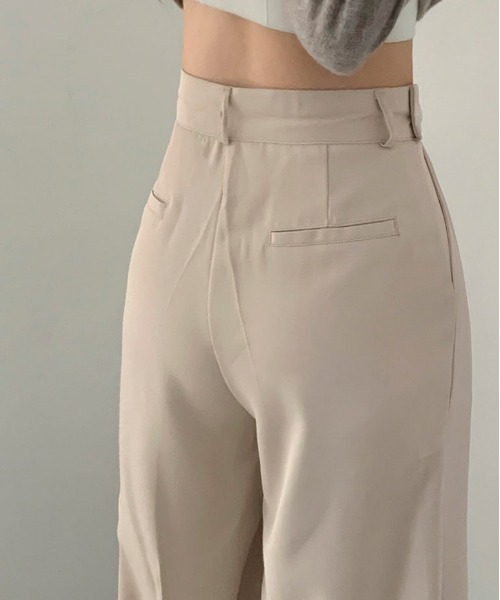 BEIDELLI（ベイデリー）の「[BELLIDE MADE] サイドダブルボタンスラックス（スラックス・レディース・ブラック/ベージュ・SMALL/MEDIUM/LARGE）」の13枚目の写真