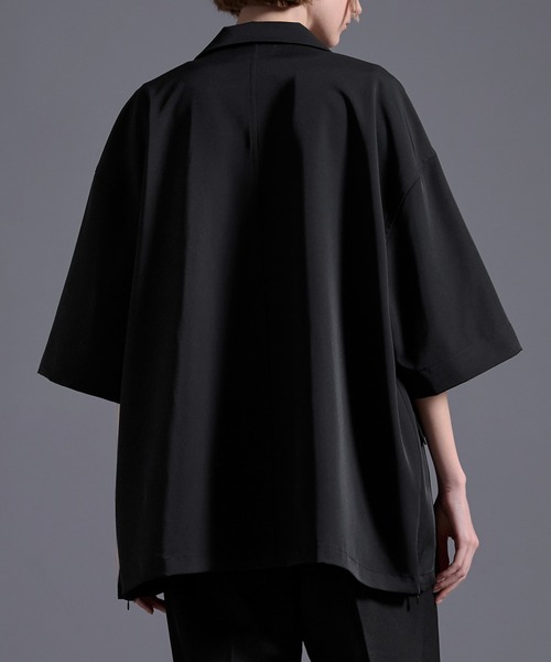 ドレープトロミ サイドジップダブルジャケット（テーラードジャケット）｜Loose/ルース（ルース）