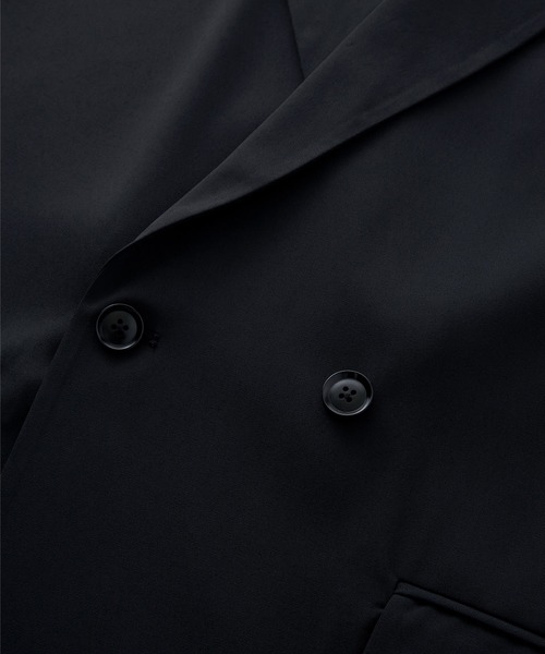ドレープトロミ サイドジップダブルジャケット（テーラードジャケット）｜Loose/ルース（ルース）