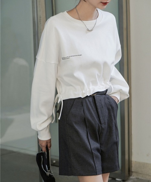 by muni:r(バイ ムニール)の「ベルトSETピンタックハーフパンツ(その他パンツ・レディース・ブラック/グレー・SMALL/MEDIUM)」の21枚目の写真