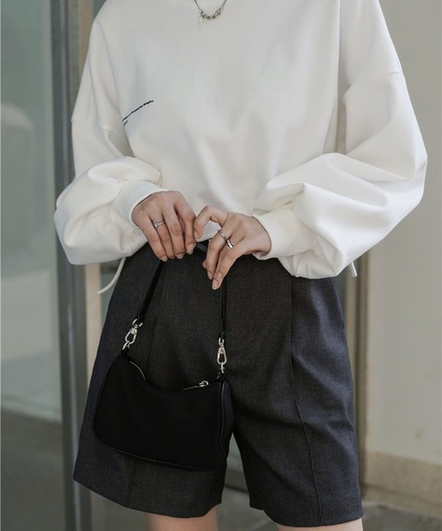 by muni:r(バイ ムニール)の「ベルトSETピンタックハーフパンツ(その他パンツ・レディース・ブラック/グレー・SMALL/MEDIUM)」の22枚目の写真
