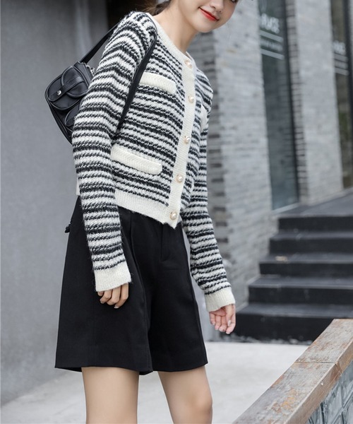by muni:r(バイ ムニール)の「ベルトSETピンタックハーフパンツ(その他パンツ・レディース・ブラック/グレー・SMALL/MEDIUM)」の15枚目の写真