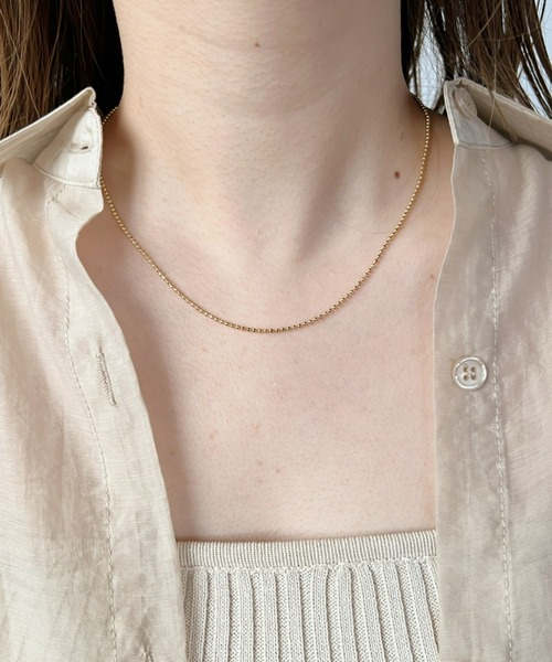 iso(イソ)の「Y字シンプルチェーンロングネックレス(ネックレス・レディース・シルバー/ゴールド・FREE)」の9枚目の写真