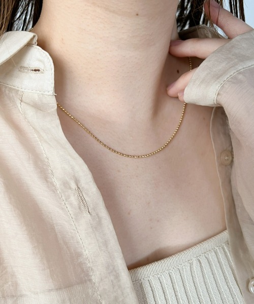iso(イソ)の「Y字シンプルチェーンロングネックレス(ネックレス・レディース・シルバー/ゴールド・FREE)」の10枚目の写真