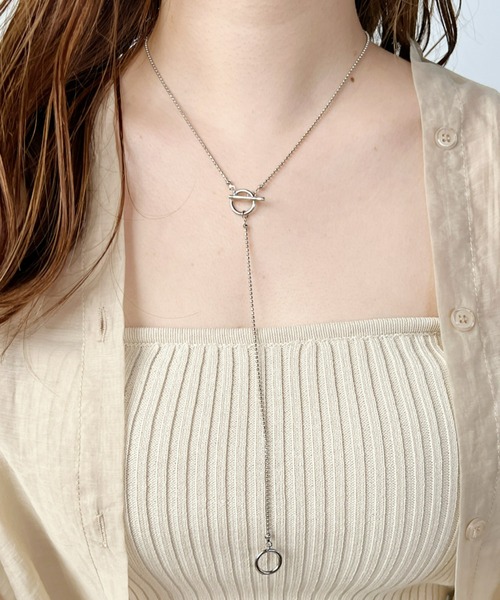 iso(イソ)の「Y字シンプルチェーンロングネックレス(ネックレス・レディース・シルバー/ゴールド・FREE)」の11枚目の写真