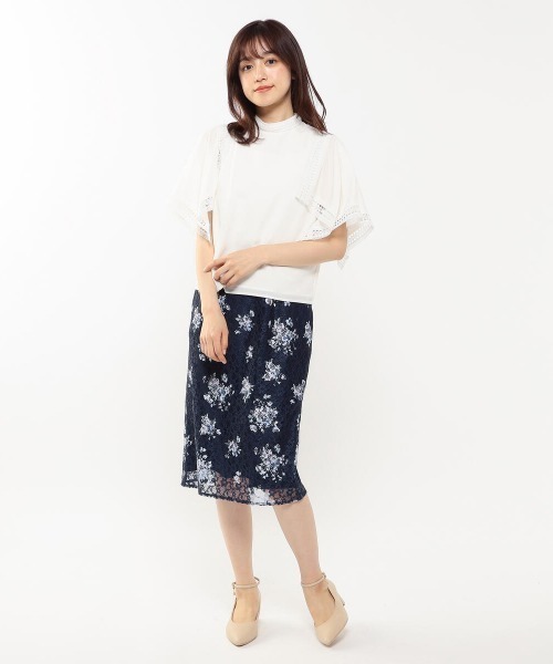 MISCH MASCH(ミッシュマッシュ)の「ラッセルレースフラワータイスカート(スカート・レディース・ライトブルー/ネイビー/ピンク系その他・SMALL/MEDIUM)」の11枚目の写真