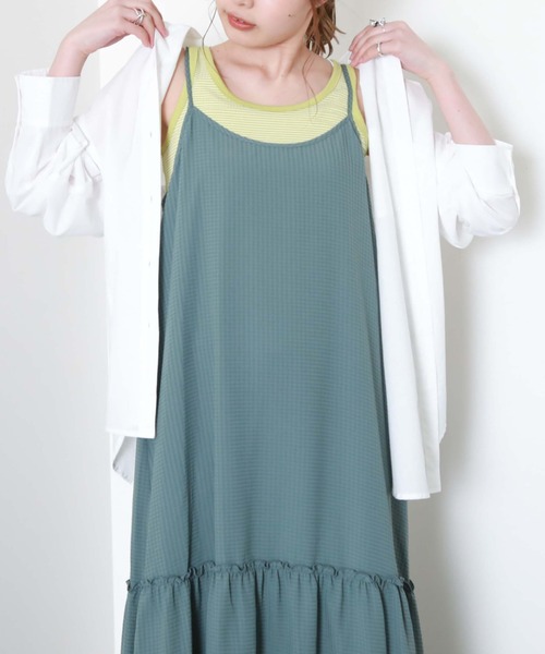 archives（アルシーヴ）の「リブボーダーキャミタンク（タンクトップ・レディース・ブラック/ピンク/イエロー/ブルー・MEDIUM）」の6枚目の写真