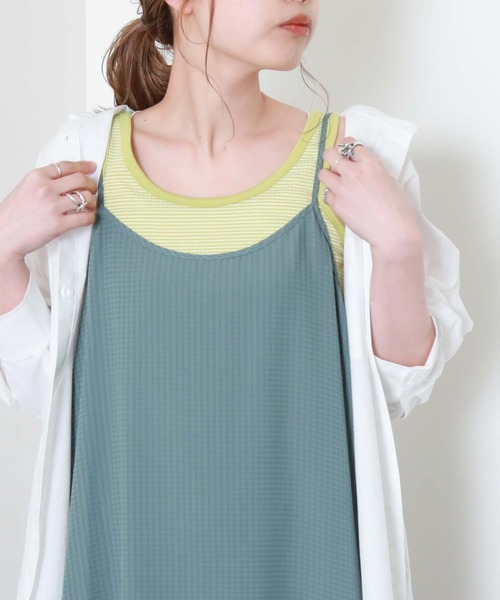 archives（アルシーヴ）の「リブボーダーキャミタンク（タンクトップ・レディース・ブラック/ピンク/イエロー/ブルー・MEDIUM）」の5枚目の写真