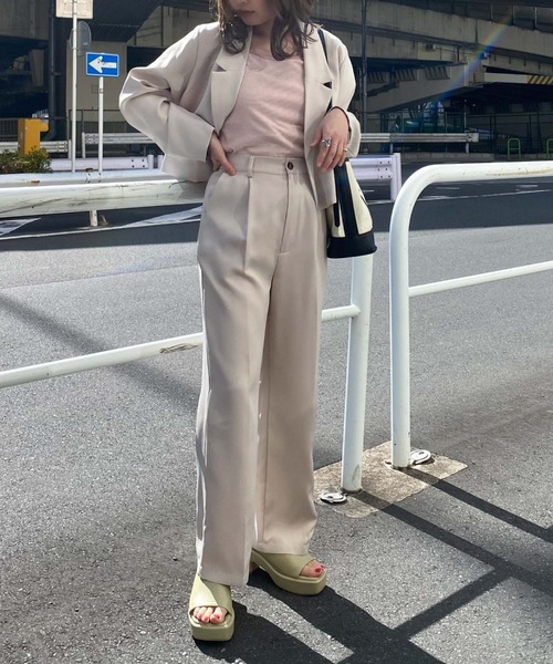 archives（アルシーヴ）の「リブボーダーキャミタンク（タンクトップ・レディース・ブラック/ピンク/イエロー/ブルー・MEDIUM）」の12枚目の写真