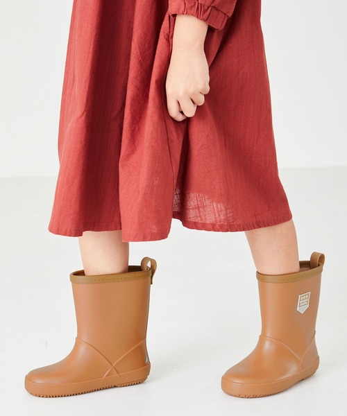 ORiental TRaffic（オリエンタルトラフィック）の「ミドル丈レインブーツ K-201 15.0cm～20.0cm（レインシューズ・キッズ・グレー/ブラック/ピンク/ブルー/キャメル/ネイビー/カーキ・20.0cm/19.0cm/18.0cm/16.0cm/15.0cm/17.0cm/22.0cm/21.0cm）」の6枚目の写真