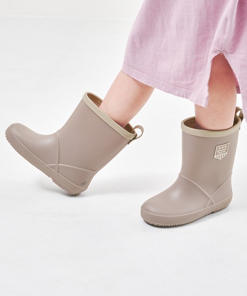 ORiental TRaffic（オリエンタルトラフィック）の「ミドル丈レインブーツ K-201 15.0cm～20.0cm（レインシューズ・キッズ・グレー/ブラック/ピンク/ブルー/キャメル/ネイビー/カーキ・20.0cm/19.0cm/18.0cm/16.0cm/15.0cm/17.0cm/22.0cm/21.0cm）」の3枚目の写真