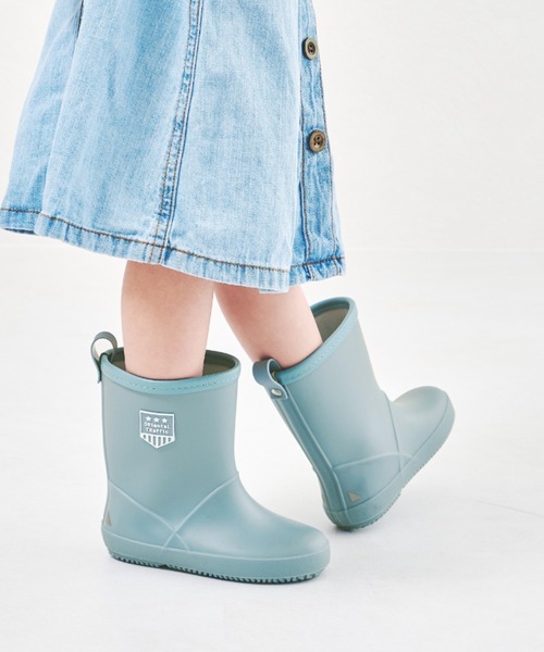 ORiental TRaffic（オリエンタルトラフィック）の「ミドル丈レインブーツ K-201 15.0cm～20.0cm（レインシューズ・キッズ・グレー/ブラック/ピンク/ブルー/キャメル/ネイビー/カーキ・20.0cm/19.0cm/18.0cm/16.0cm/15.0cm/17.0cm/22.0cm/21.0cm）」の5枚目の写真