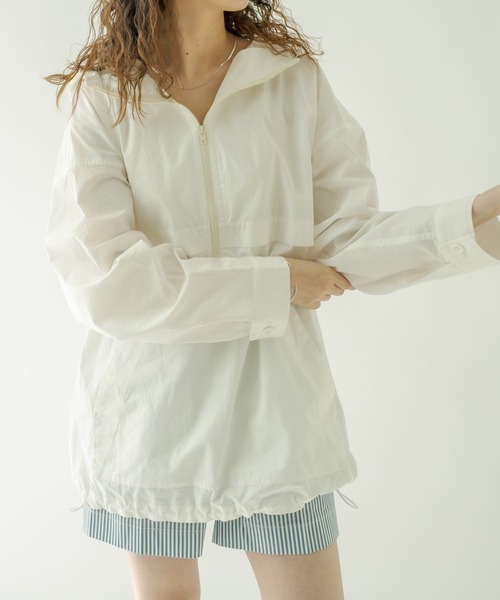 mystic（ミスティック）の「アノラックパーカー（パーカー・レディース・パープル/オフホワイト・FREE）」の6枚目の写真