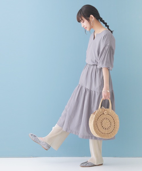 n'OrLABEL（ノアールレーベル）の「【セルフカット】『プリーツイージーパンツ』（その他パンツ・レディース・グリーン/ライトブルー/ピンク/ライトベージュ・1/2）」の14枚目の写真