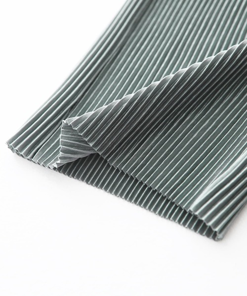 n'OrLABEL（ノアールレーベル）の「【セルフカット】『プリーツイージーパンツ』（その他パンツ・レディース・グリーン/ライトブルー/ピンク/ライトベージュ・1/2）」の19枚目の写真