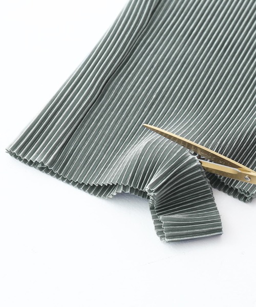 n'OrLABEL（ノアールレーベル）の「【セルフカット】『プリーツイージーパンツ』（その他パンツ・レディース・グリーン/ライトブルー/ピンク/ライトベージュ・1/2）」の20枚目の写真