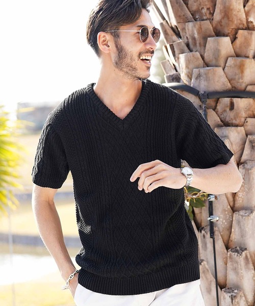 フィッシャーマンサマーニットサマーセーターTシャツ